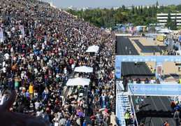 finish line in the Panathenaic Stadium